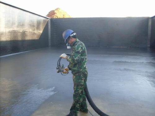 喷涂施工现场